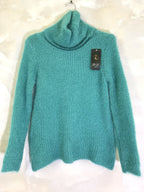 Plus Size Fluffy extra stretch turtleneck sweater