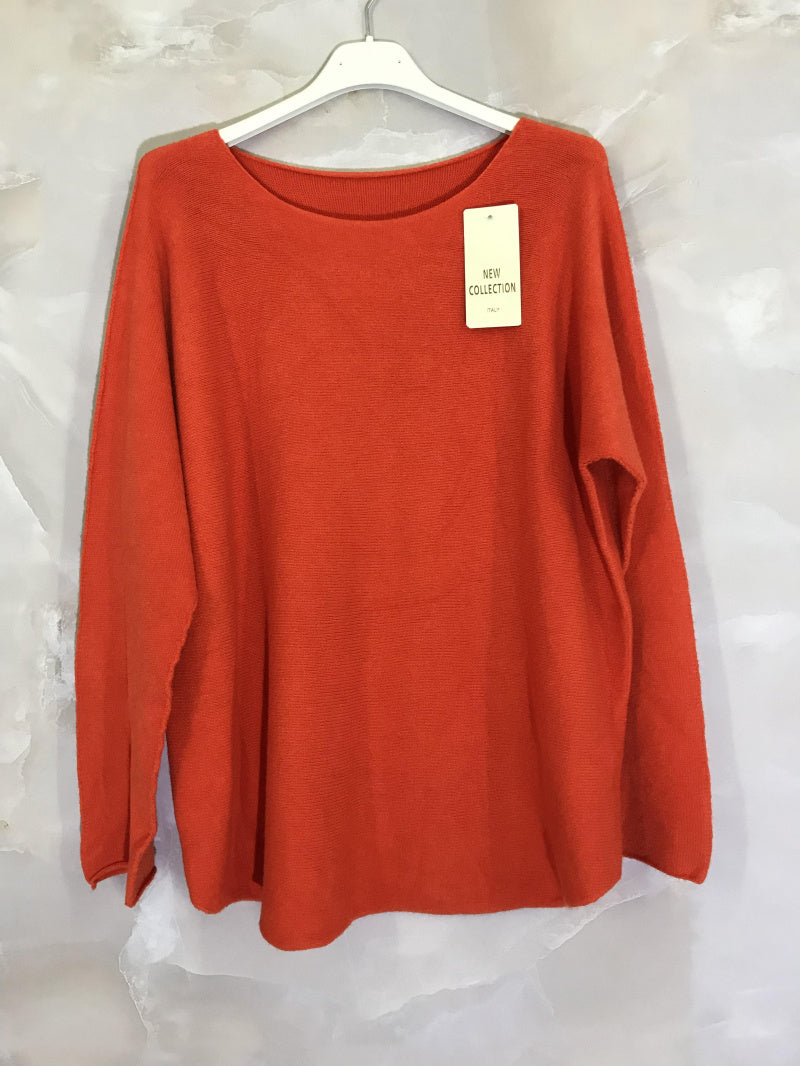 Plus Size Enkel Rundhalsad Elastisk Tröja