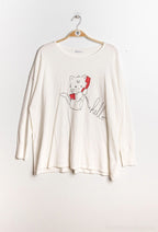 Plus Size Printed knit sweater