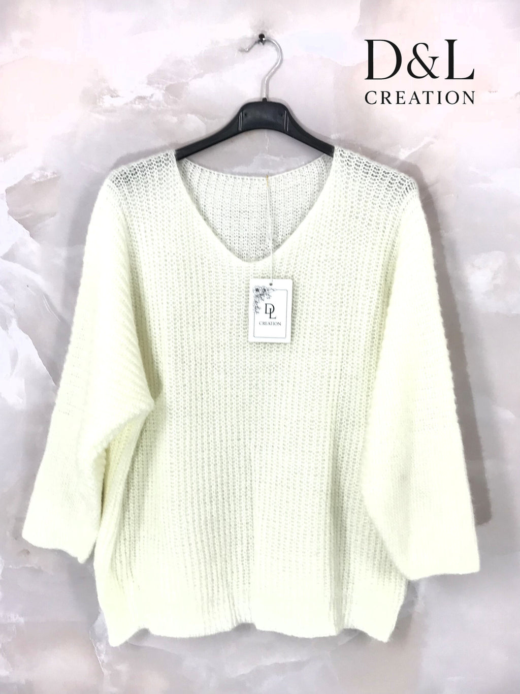 Tjock tröja i mjuk stickning, storlekar T38 till T52 i Stor Storlek