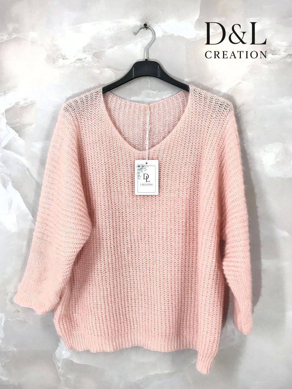 Tjock tröja i mjuk stickning, storlekar T38 till T52 i Stor Storlek