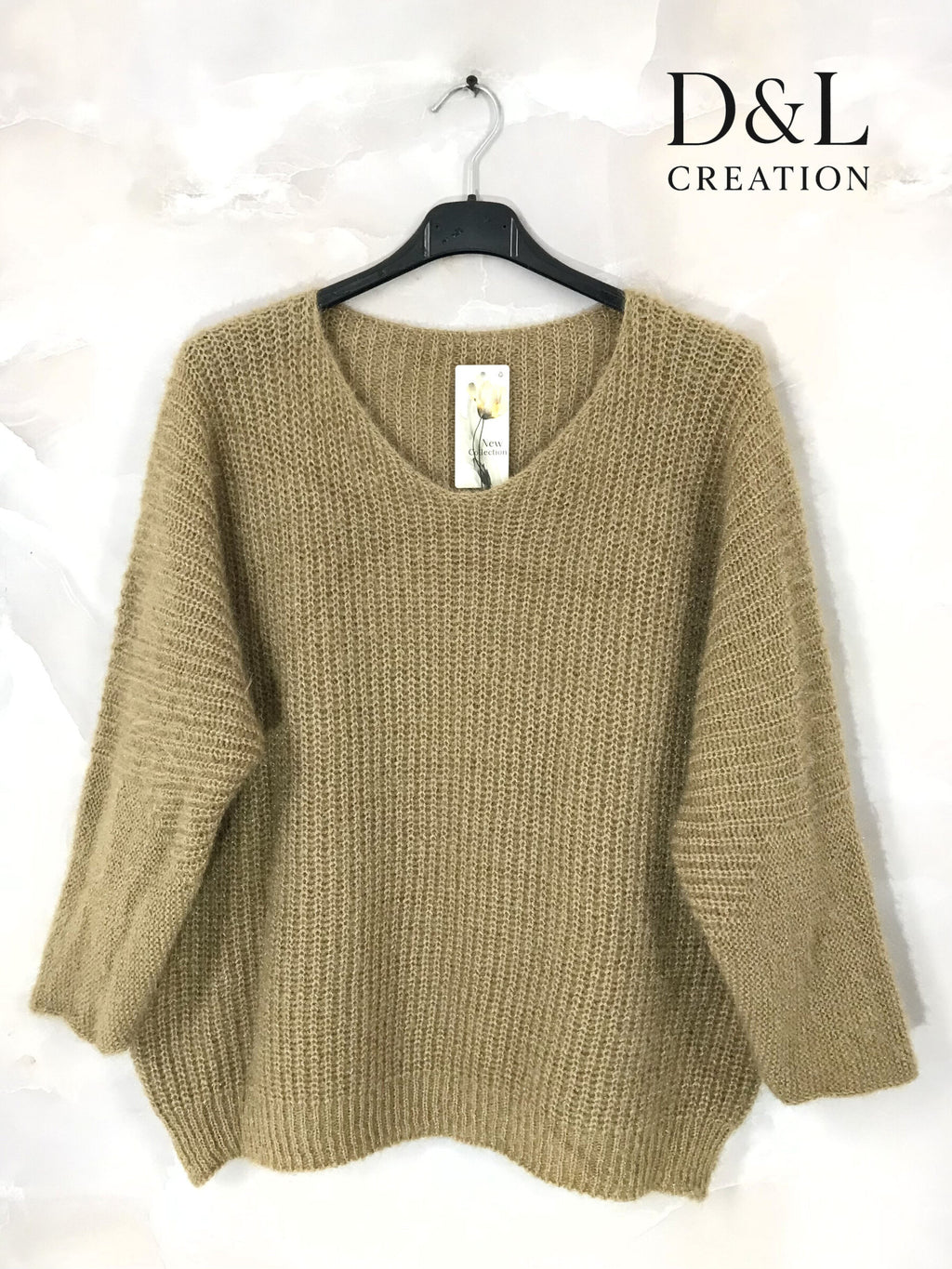 Thick sweater in soft knit