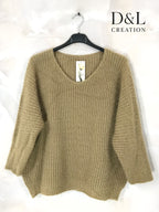 Thick sweater in soft knit