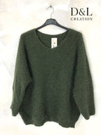 Thick sweater in soft knit