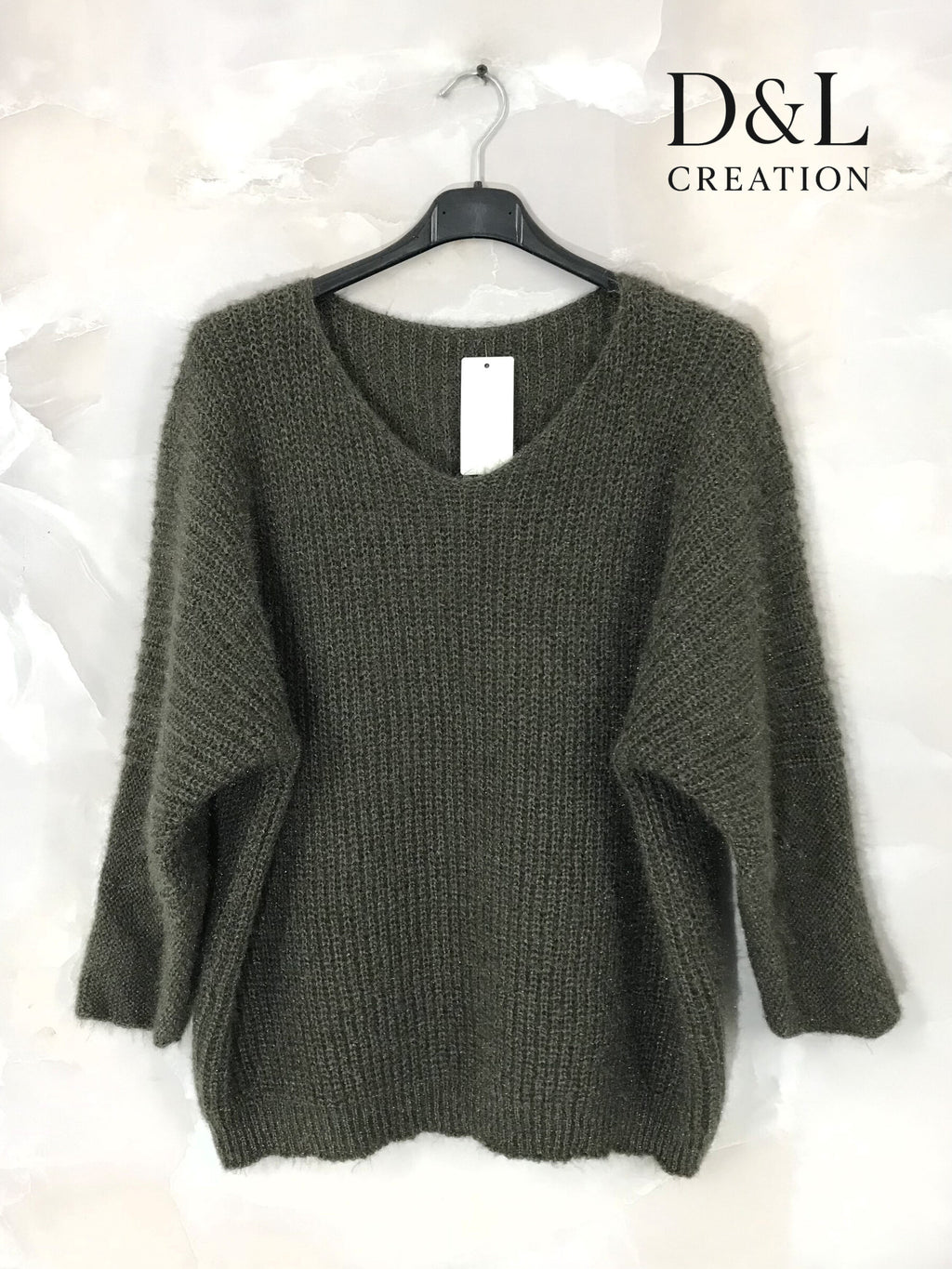 Thick sweater in soft knit