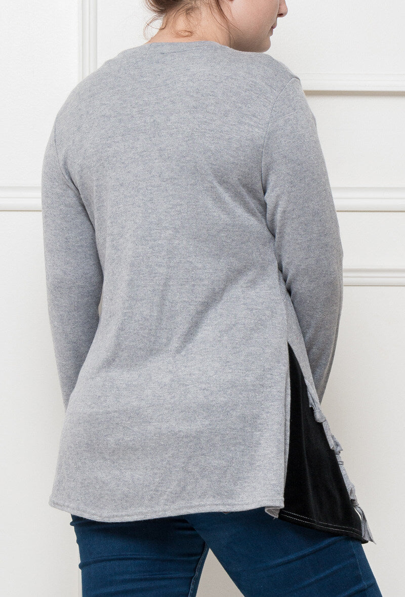 Plus Size Flared Pullover