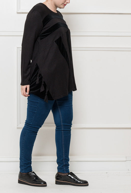Plus Size Flared Pullover