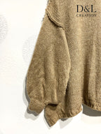 Oversized Turtleneck Sweater med Mohair, Störrelse T40 till T60 i Plus Size