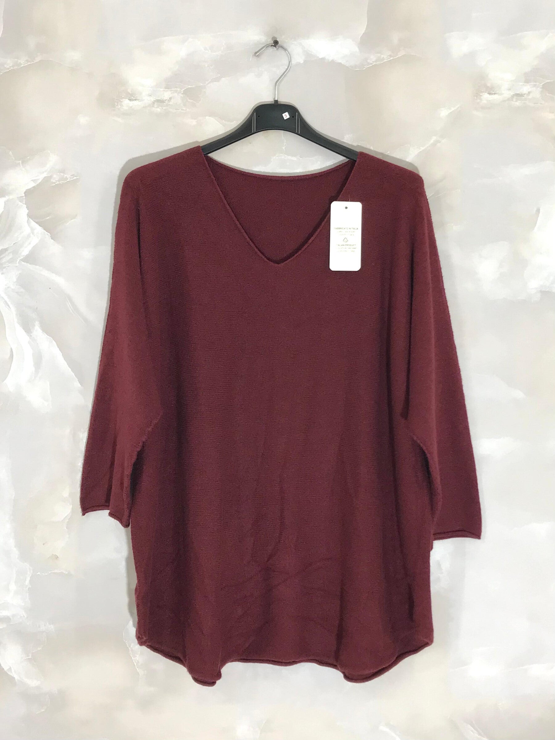 Extra-large stretch knit sweater sizes T40 to T56 i Stor Storlek