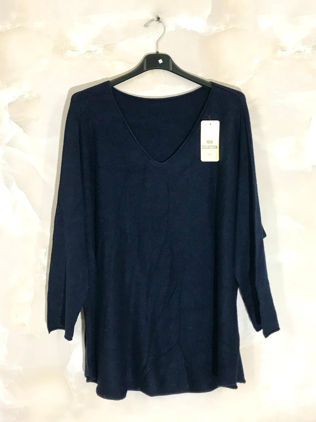 Extra-large stretch knit sweater sizes T40 to T56 i Stor Storlek