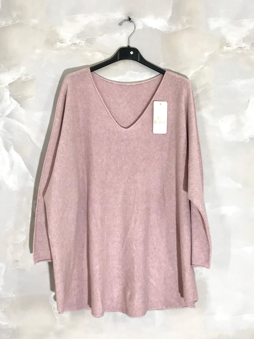 Extra-large stretch knit sweater sizes T40 to T56 i Stor Storlek