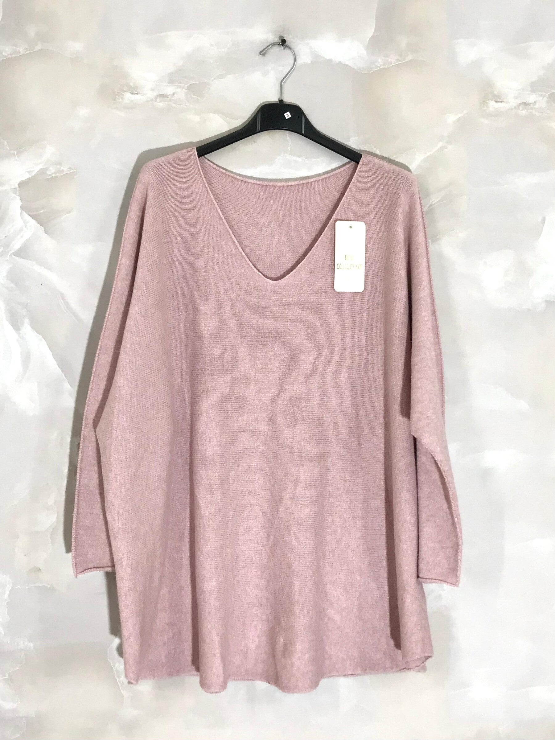 Extra-large stretch knit sweater sizes T40 to T56 i Stor Storlek