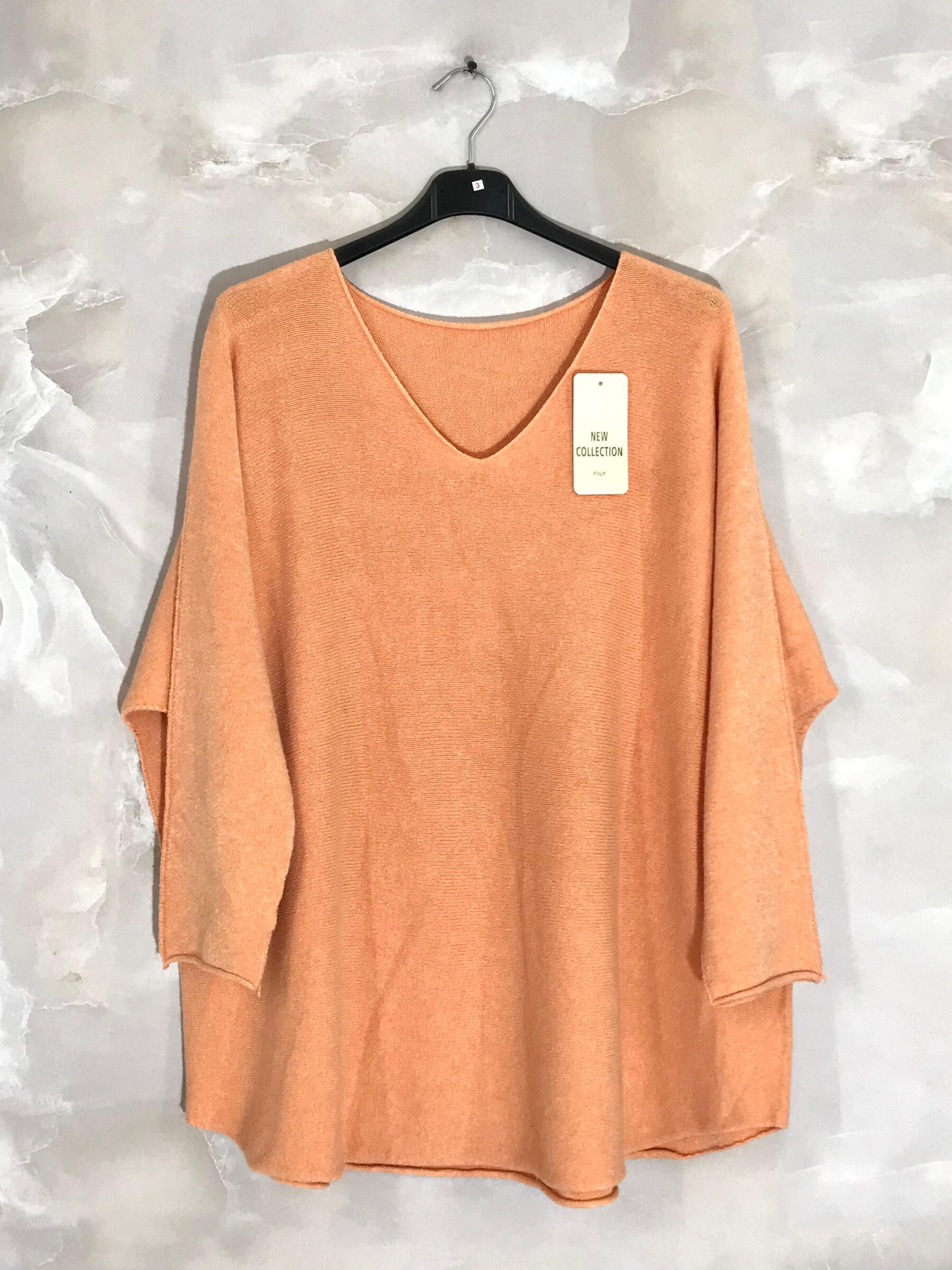 Extra-large stretch knit sweater sizes T40 to T56 i Stor Storlek