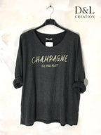 Soft fine-knit sweater Champagne Please Size 38 to 52 i Stor Storlek