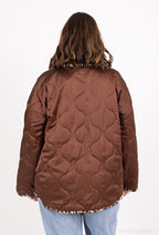 Plus Size Tryckt V-ringad Tröja