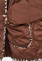 Plus Size Tryckt V-ringad Tröja