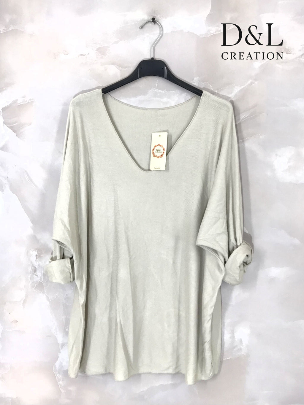 Ultra-comfortable stretch plain fine-knit sweater