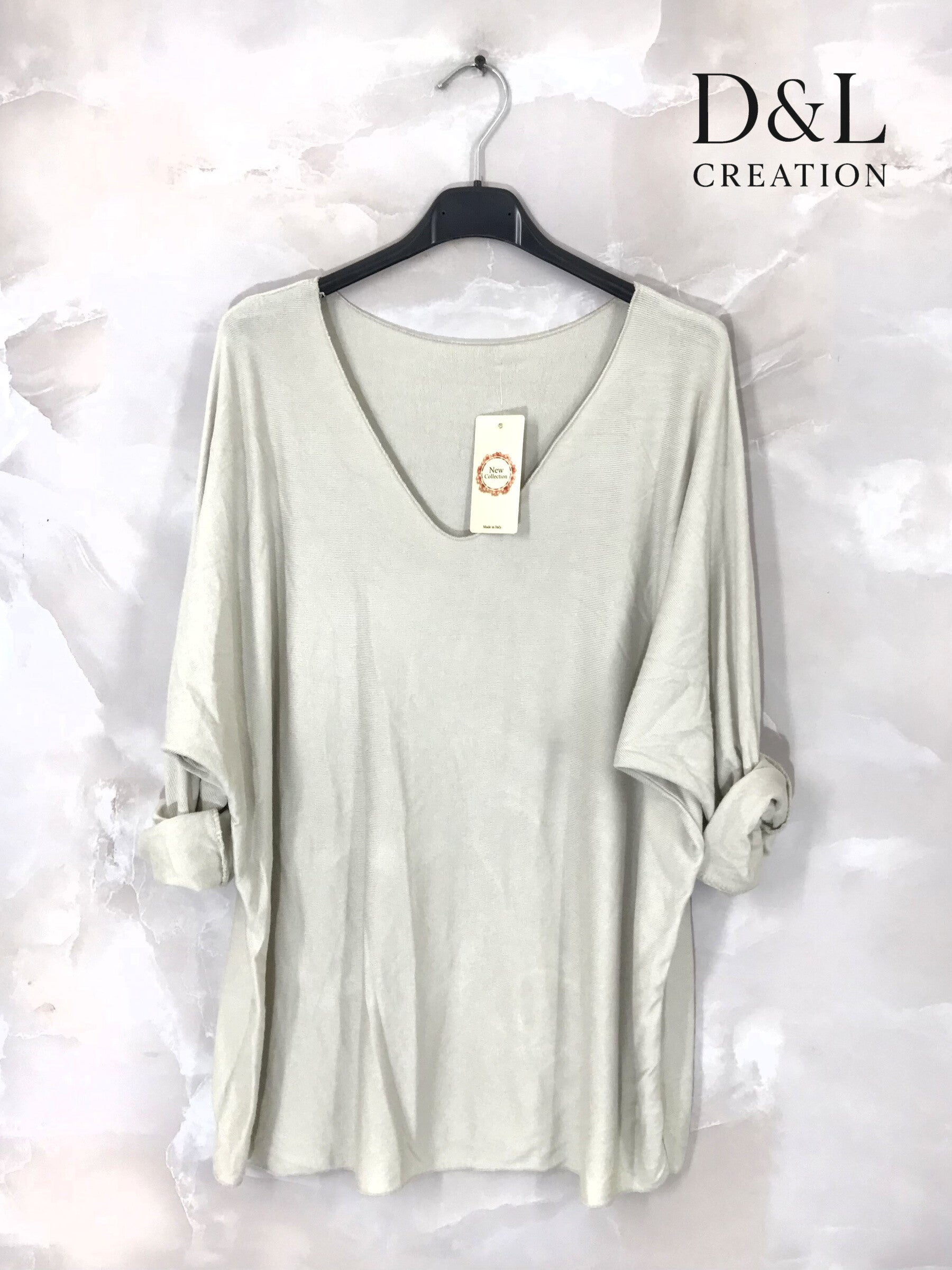 Ultra-comfortable stretch plain fine-knit sweater