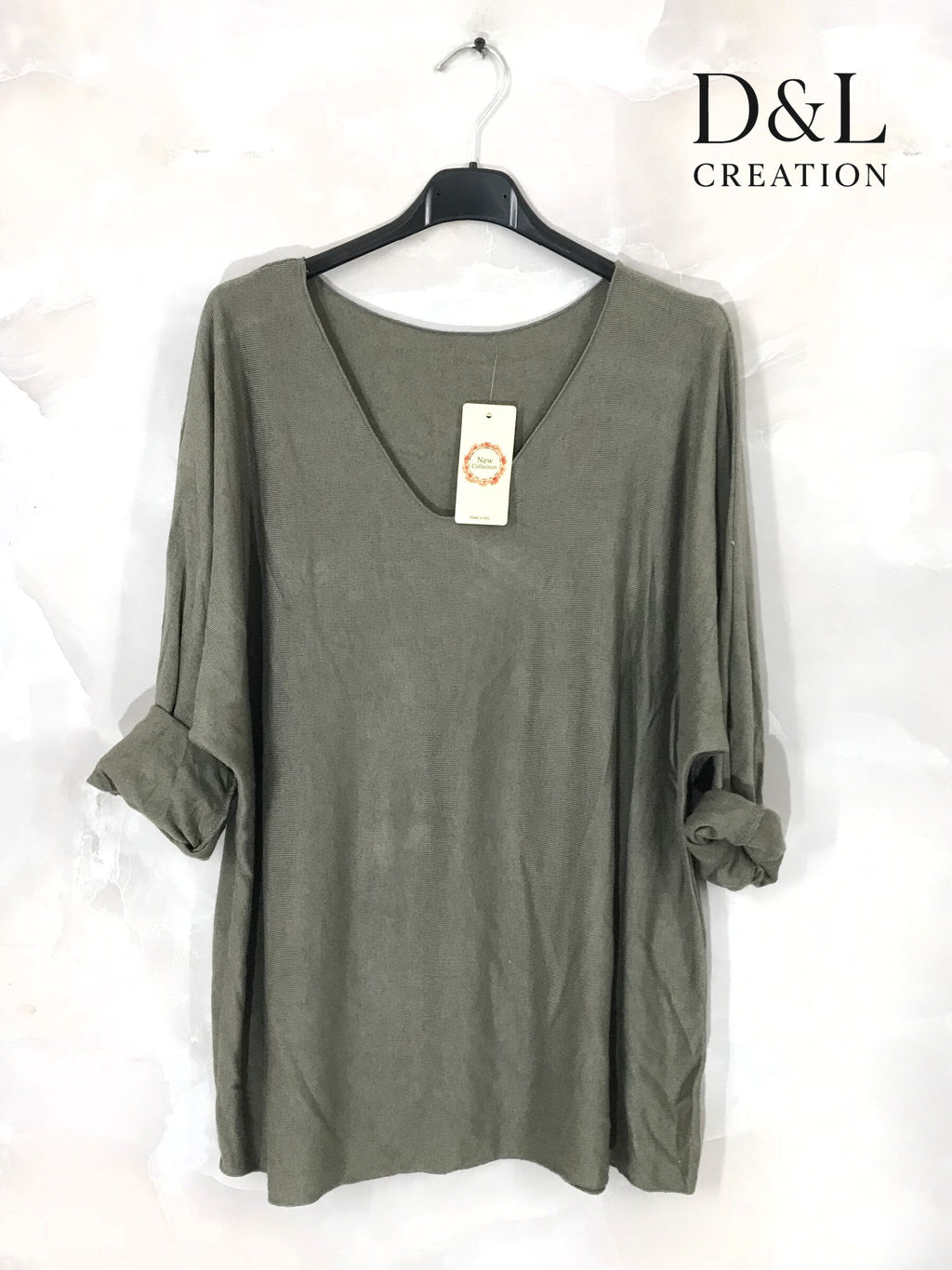 Ultra-comfortable stretch plain fine-knit sweater