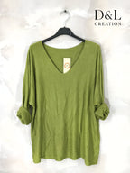 Ultra-comfortable stretch plain fine-knit sweater