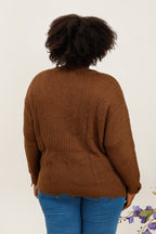 Plus size sweater i Stor Storlek