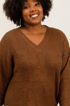 Plus size sweater i Stor Storlek