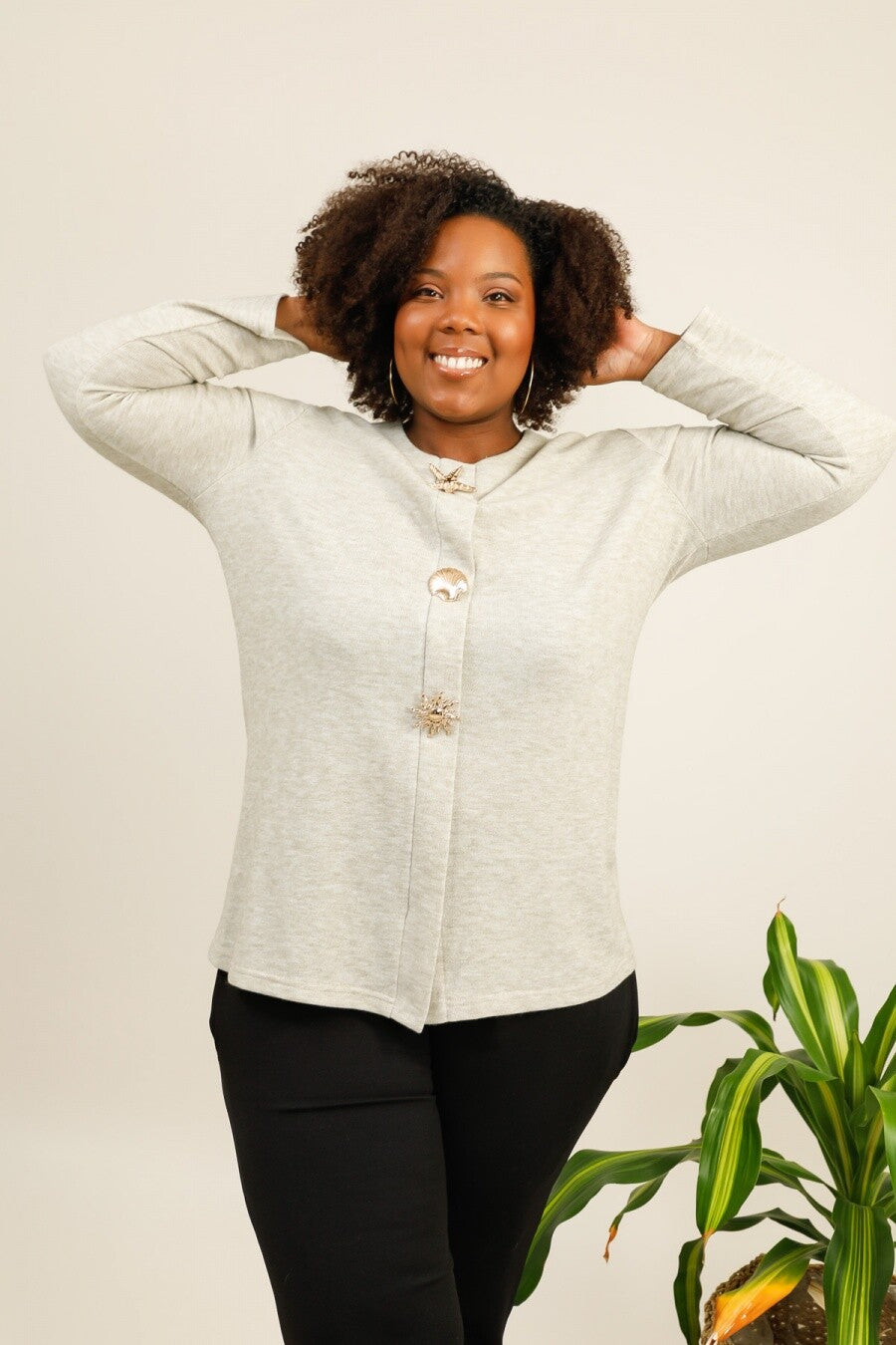 Plus size sweater i Stor Storlek