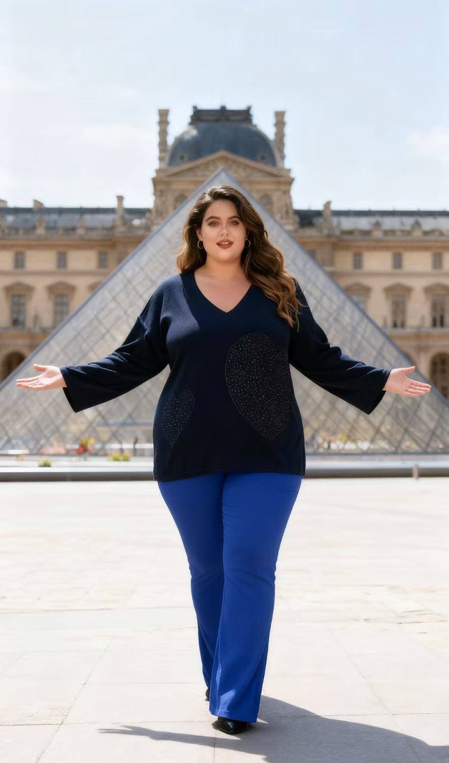 Plus size sweater i Stor Storlek