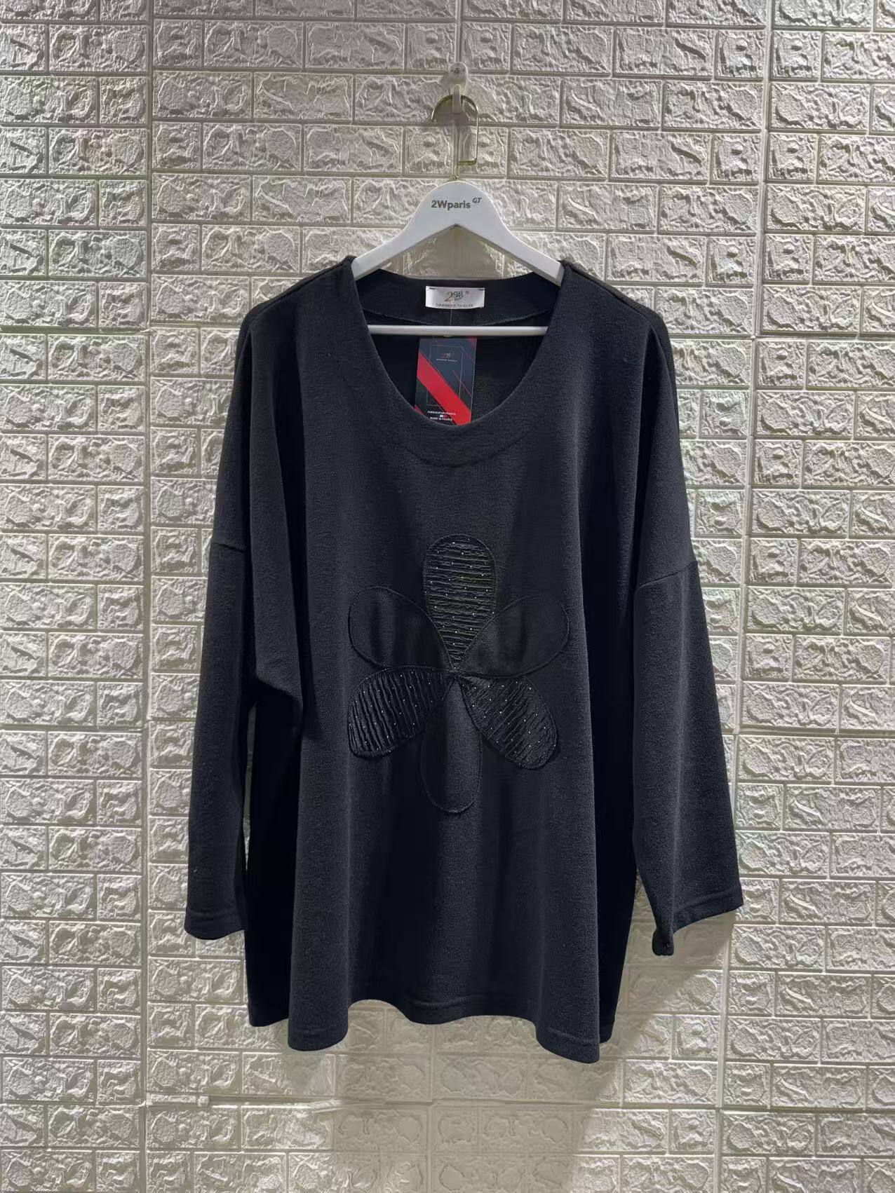 Plus size sweater i Stor Storlek