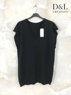 Plus Size Short-sleeved knit sweater size 38 to 50