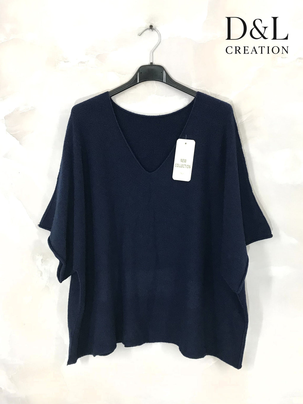 Plus Size Knit sweater with mid-length sleeves in sizes 40 to 56