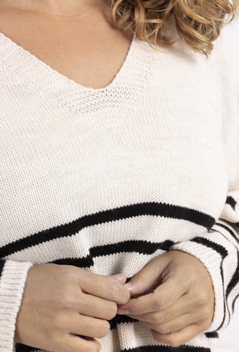 Plus Size Sailor Sweater i Storlek T40 till T58