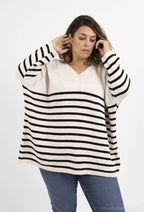 Plus size sailor sweater extra large T40 to T58 i Stor Storlek