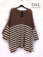 Plus size sailor sweater extra large T40 to T58 i Stor Storlek