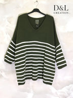 Plus size sailor sweater extra large T40 to T58 i Stor Storlek