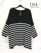 Plus size sailor sweater extra large T40 to T58 i Stor Storlek