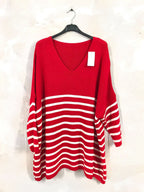 Plus size sailor sweater extra large T40 to T58 i Stor Storlek