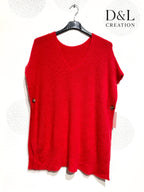 Knappad sidoponcho-sweater i alpaca, storlekar T38 till T50