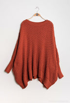 Oversized loose knit jumper size 58/60 i Stor Storlek