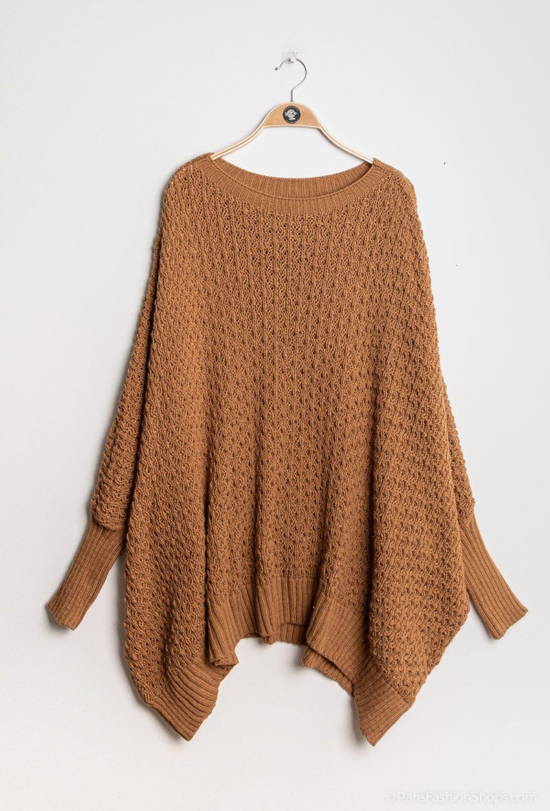 Oversized loose knit jumper size 58/60 i Plus Size