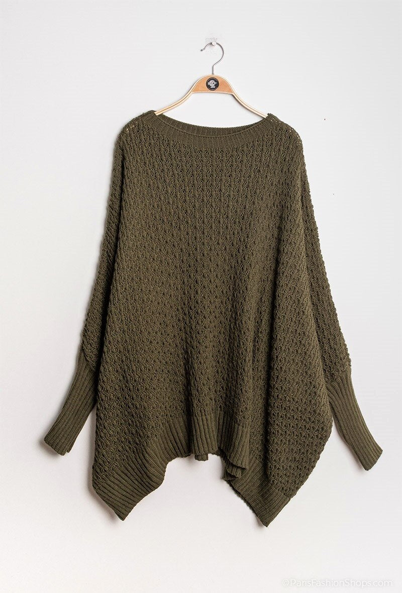 Oversized loose knit jumper size 58/60 i Plus Size