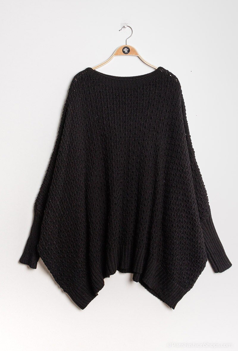 Oversized loose knit jumper size 58/60 i Plus Size