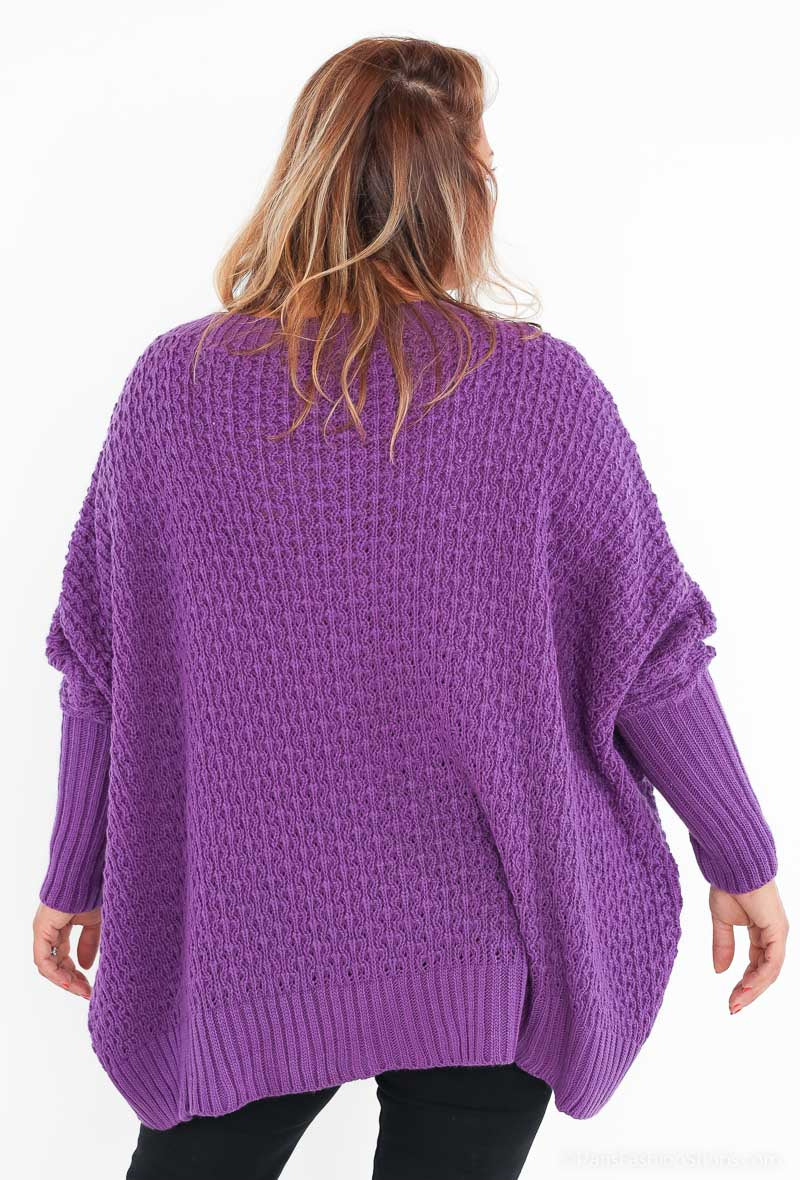 Oversized Loose Knit Jumper i Plus Size 58/60