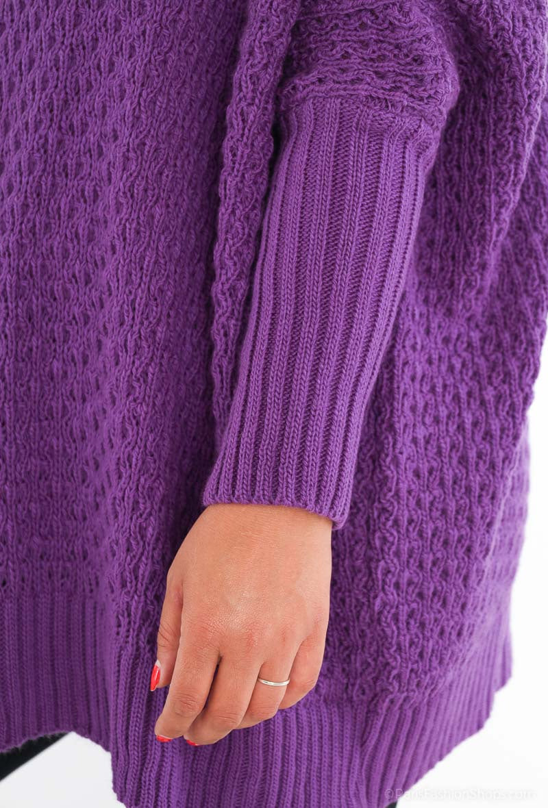 Oversized Loose Knit Jumper i Plus Size 58/60