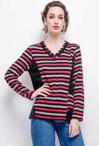 Randig tröja i plus size