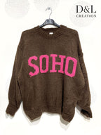 SOHO Knit Sweater Sizes 38 to 52 i Stora Storlekar