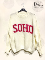 SOHO Knit Sweater Sizes 38 to 52 i Stora Storlekar