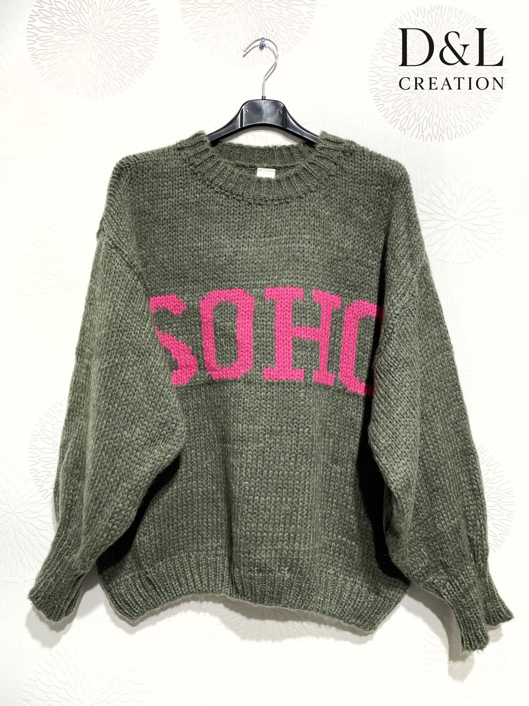 SOHO Knit Sweater Sizes 38 to 52 i Stora Storlekar