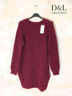 Ultra-stretch fluffy tunikatröja storlekar 38 till 50 i Stor Storlek