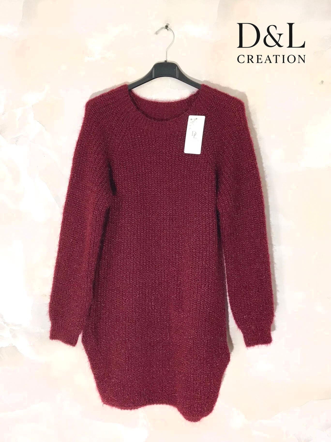 Ultra-stretch fluffy tunikatröja storlekar 38 till 50 i Stor Storlek